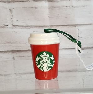 Starbucks 2016 red and green Ohio cup ornament